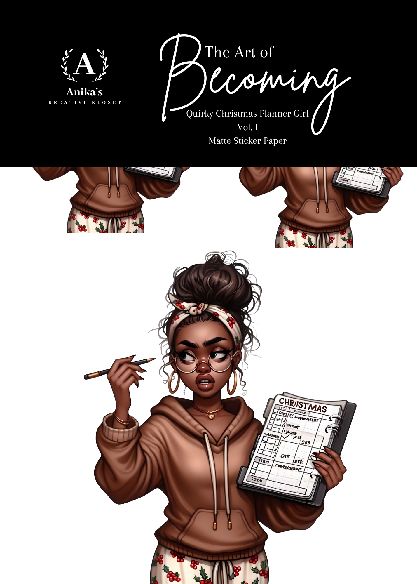 Quirky Christmas Planner Girl Vol. 1