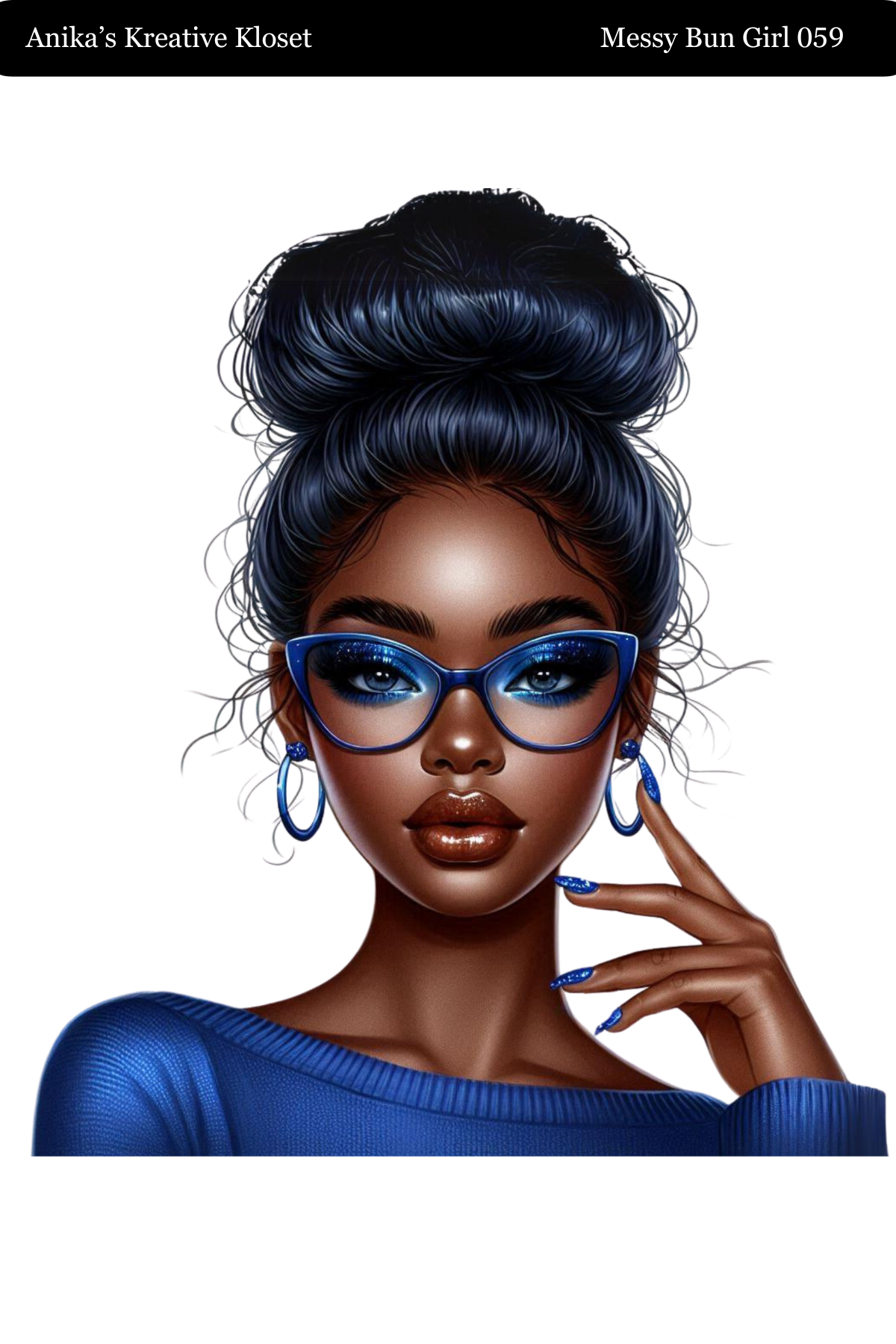 Messy Bun Girl 058 - 069 Washi