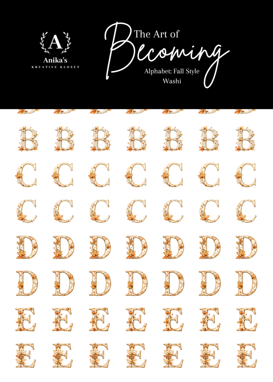 Alphabet: Fall Style