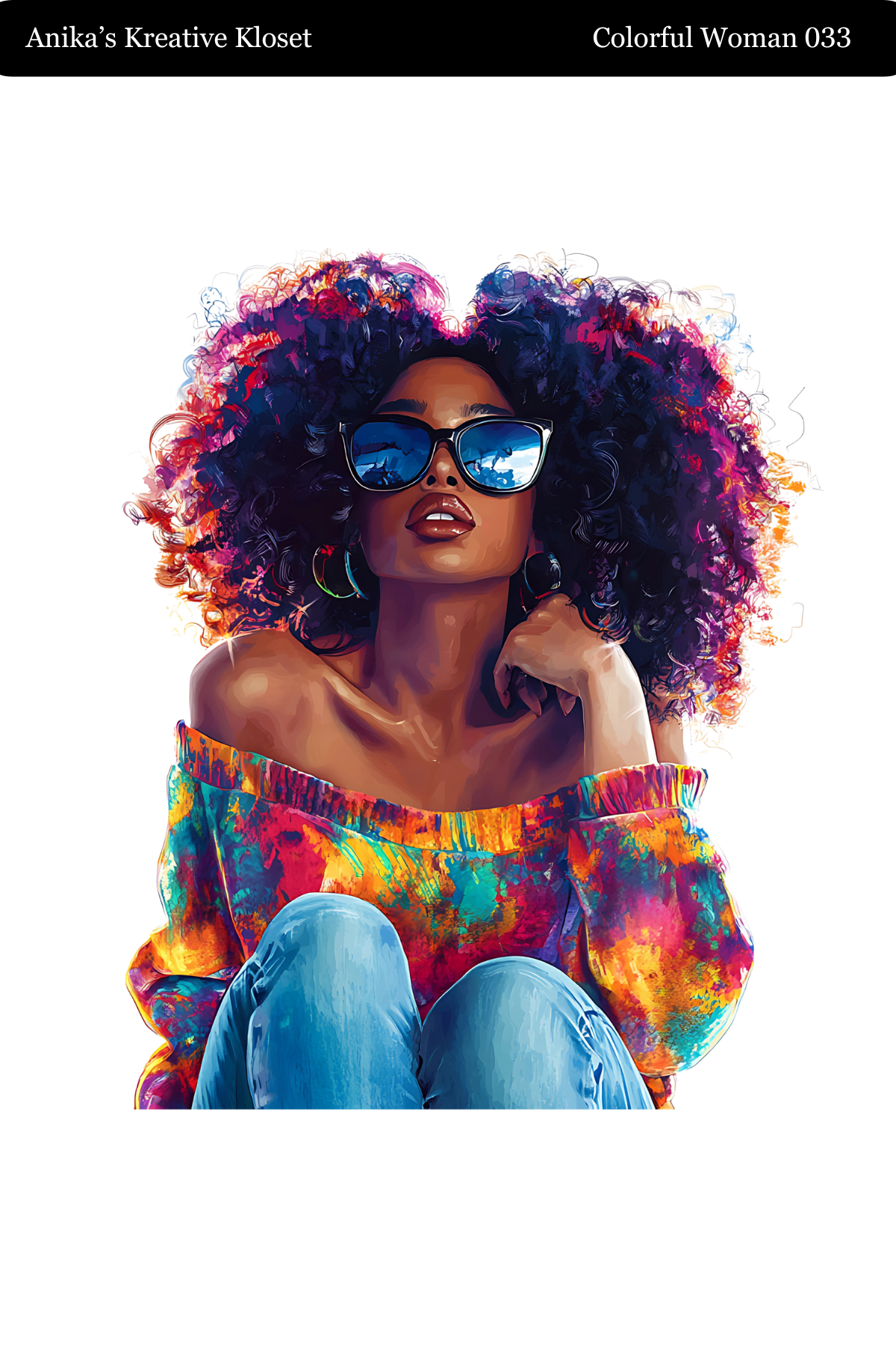 Colorful Woman Transparent