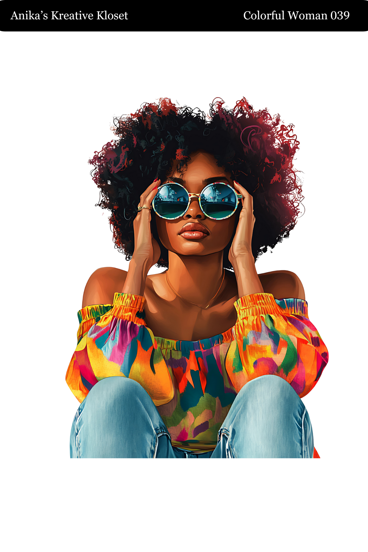 Colorful Woman Transparent