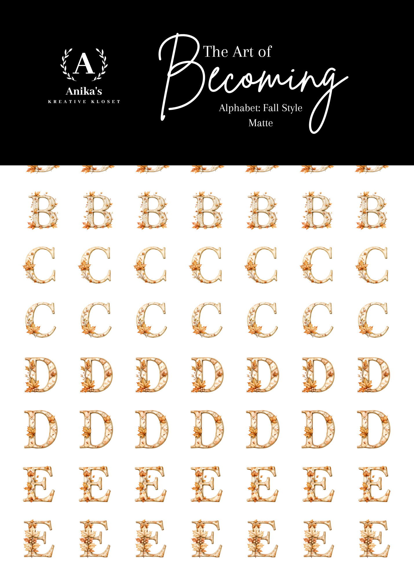 Alphabet: Fall Style