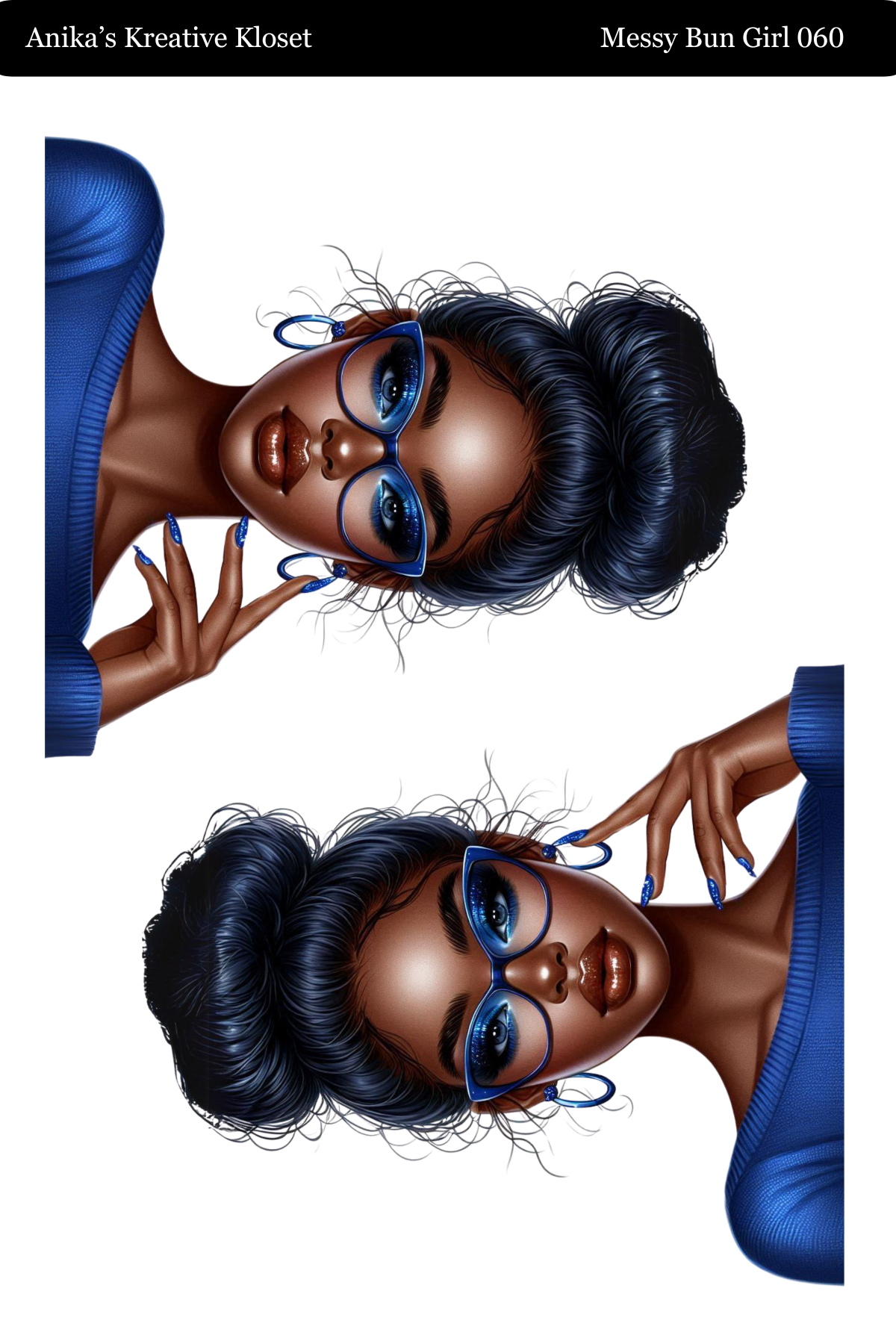 Messy Bun Girl 058 - 069 Washi