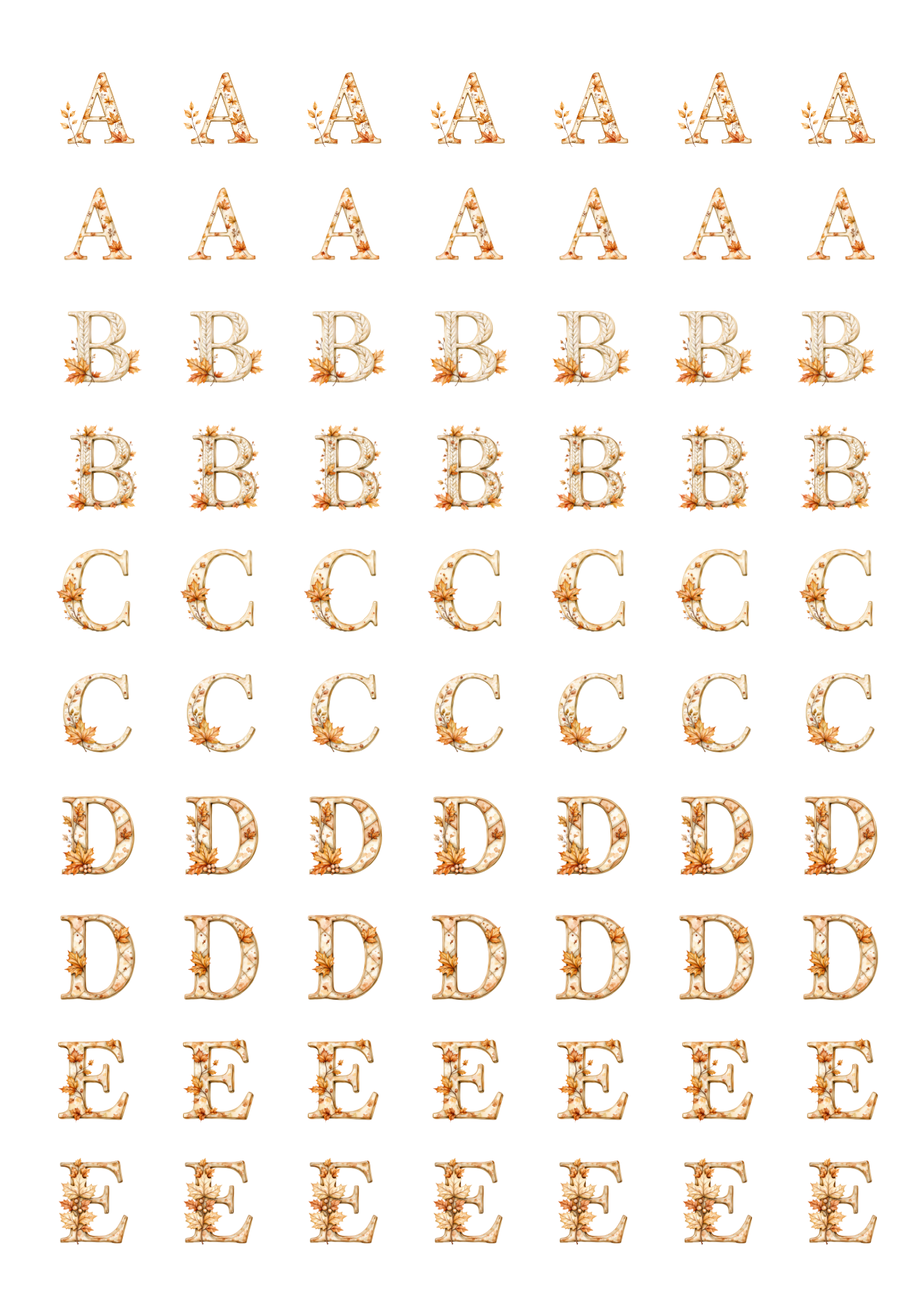Alphabet: Fall Style