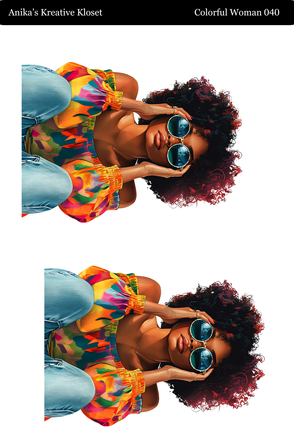 Colorful Woman Transparent