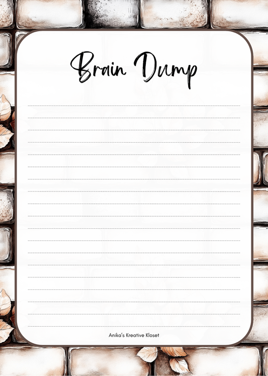 Brain Dump: What’s On My Mind Notepad