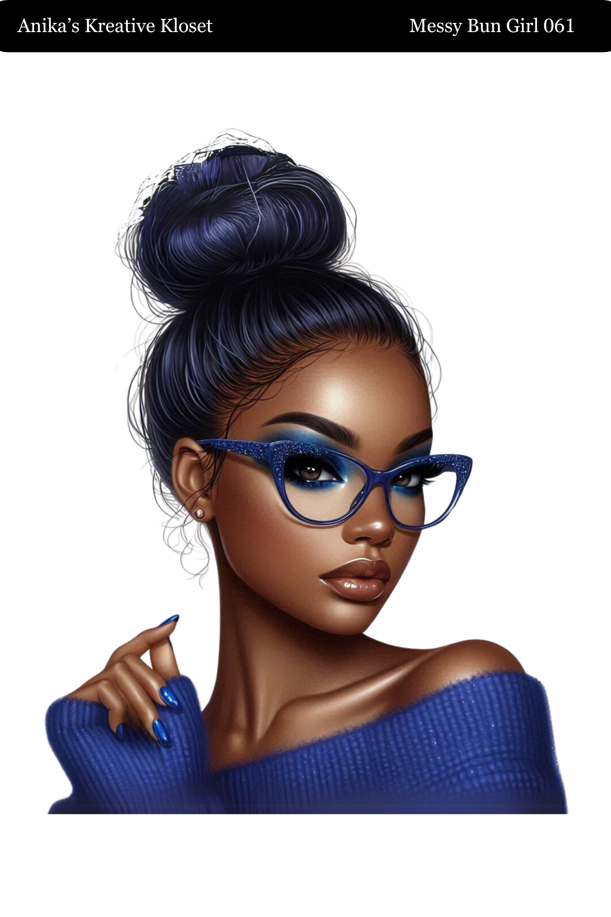 Messy Bun Girl 058 - 069 Washi