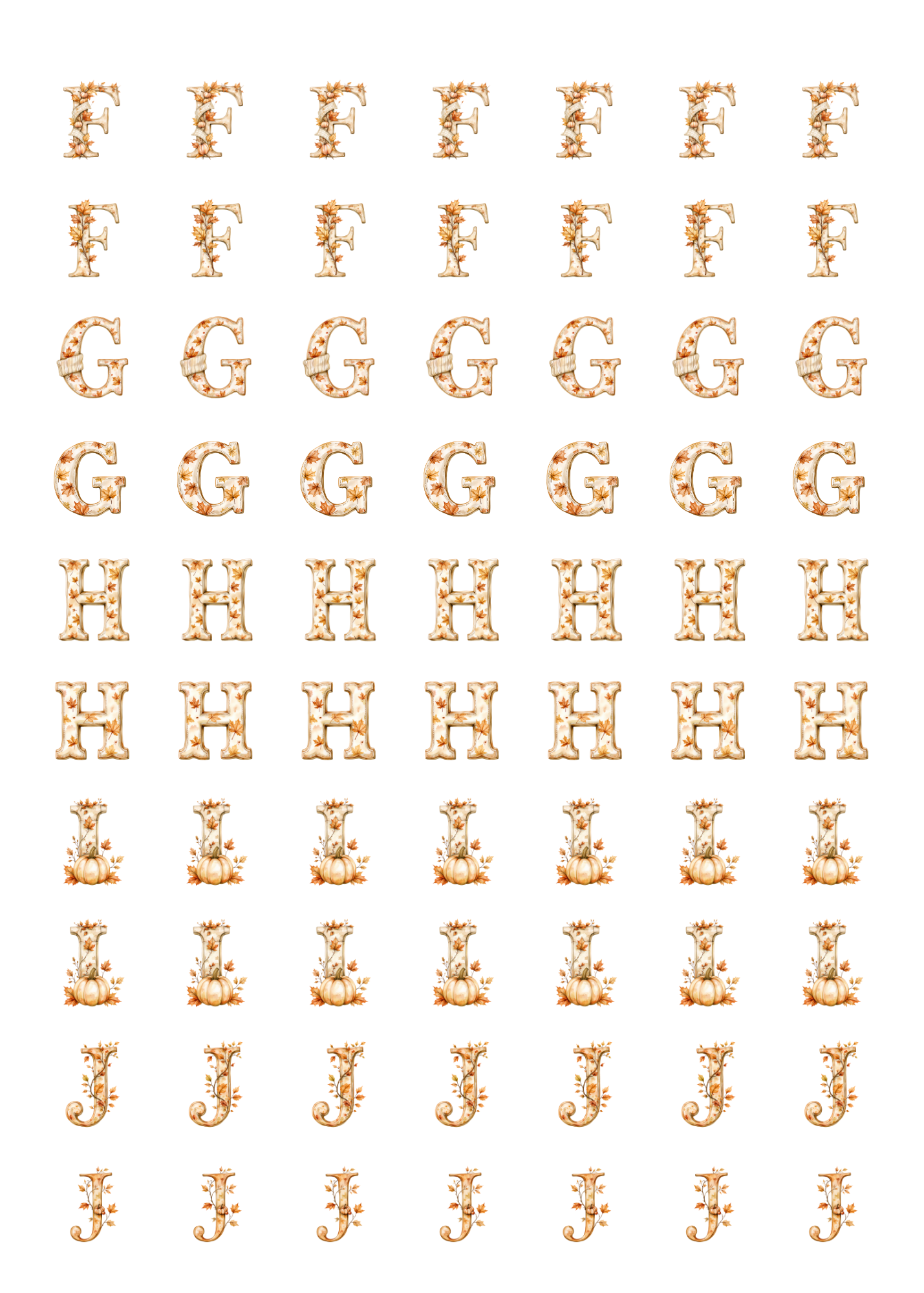 Alphabet: Fall Style