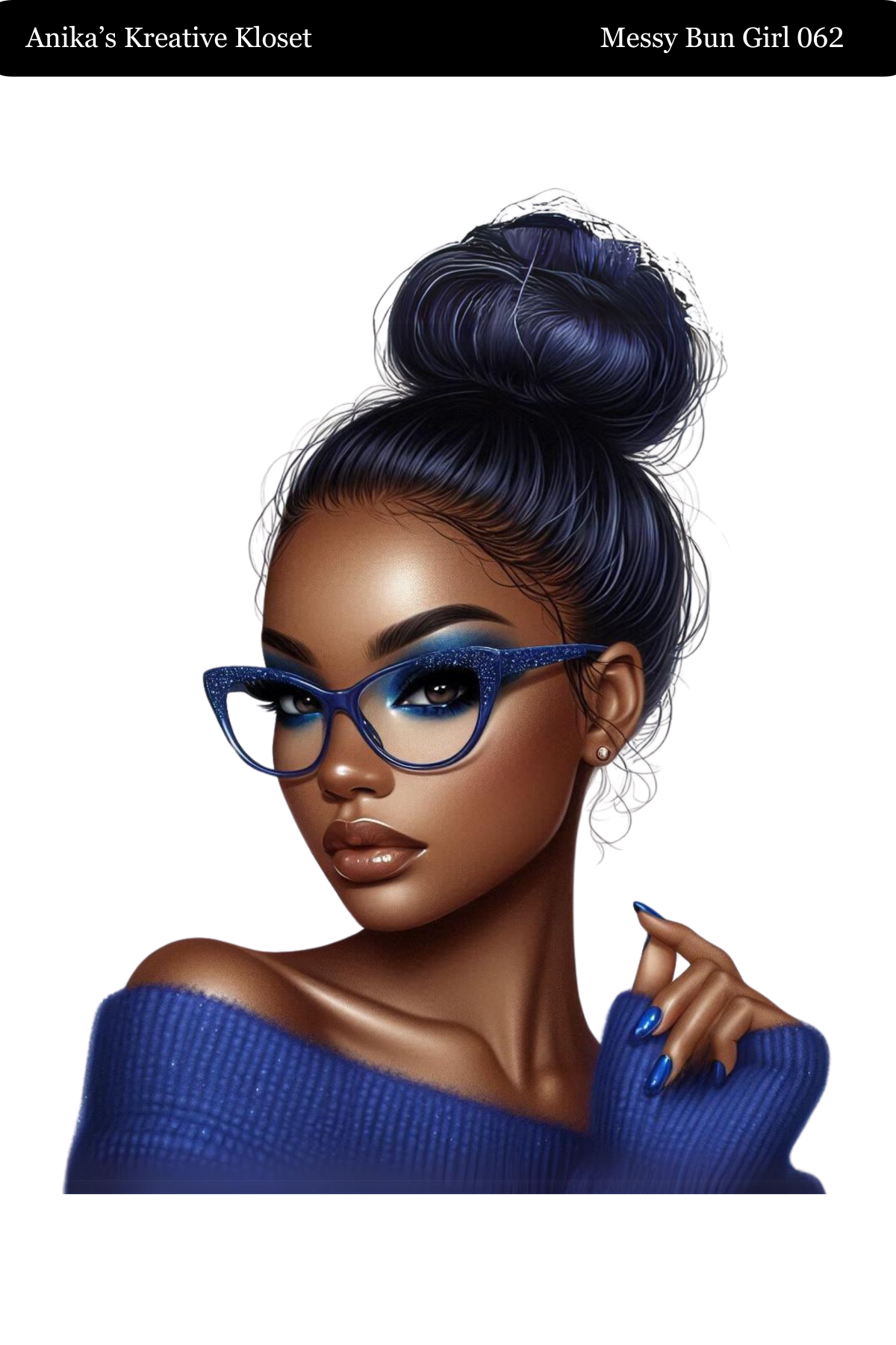 Messy Bun Girl 058 - 069 Washi