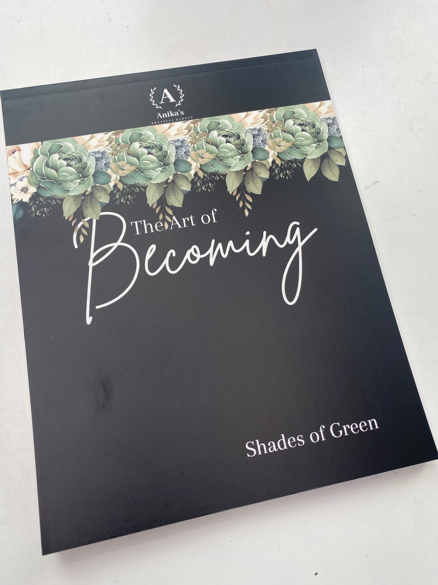 The Art of Becoming: Shades of Green Sticker Book