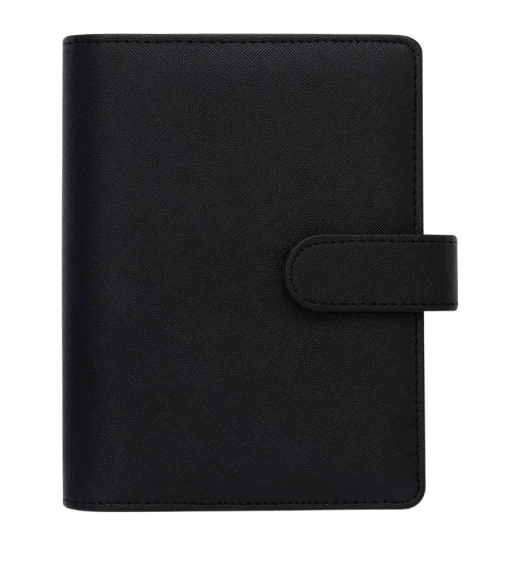 A6 Small Saffiano Leather Budget Binder
