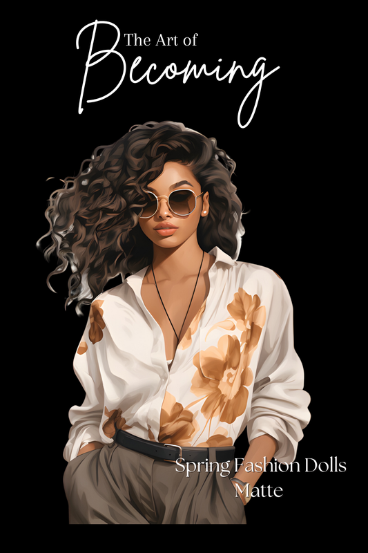 Spring Fashion Dolls Matte Sticker Paper