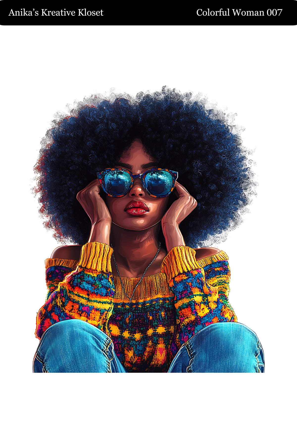 Colorful Woman Transparent
