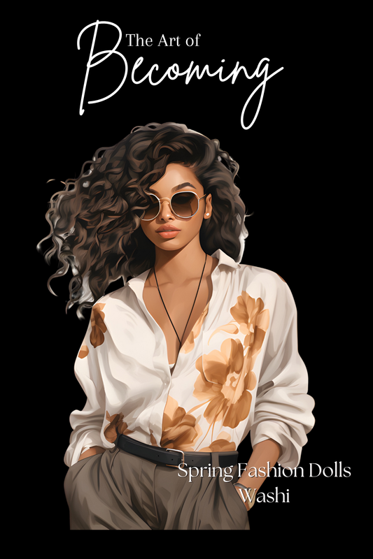 Spring Fashion Dolls Washi Sticker Paper