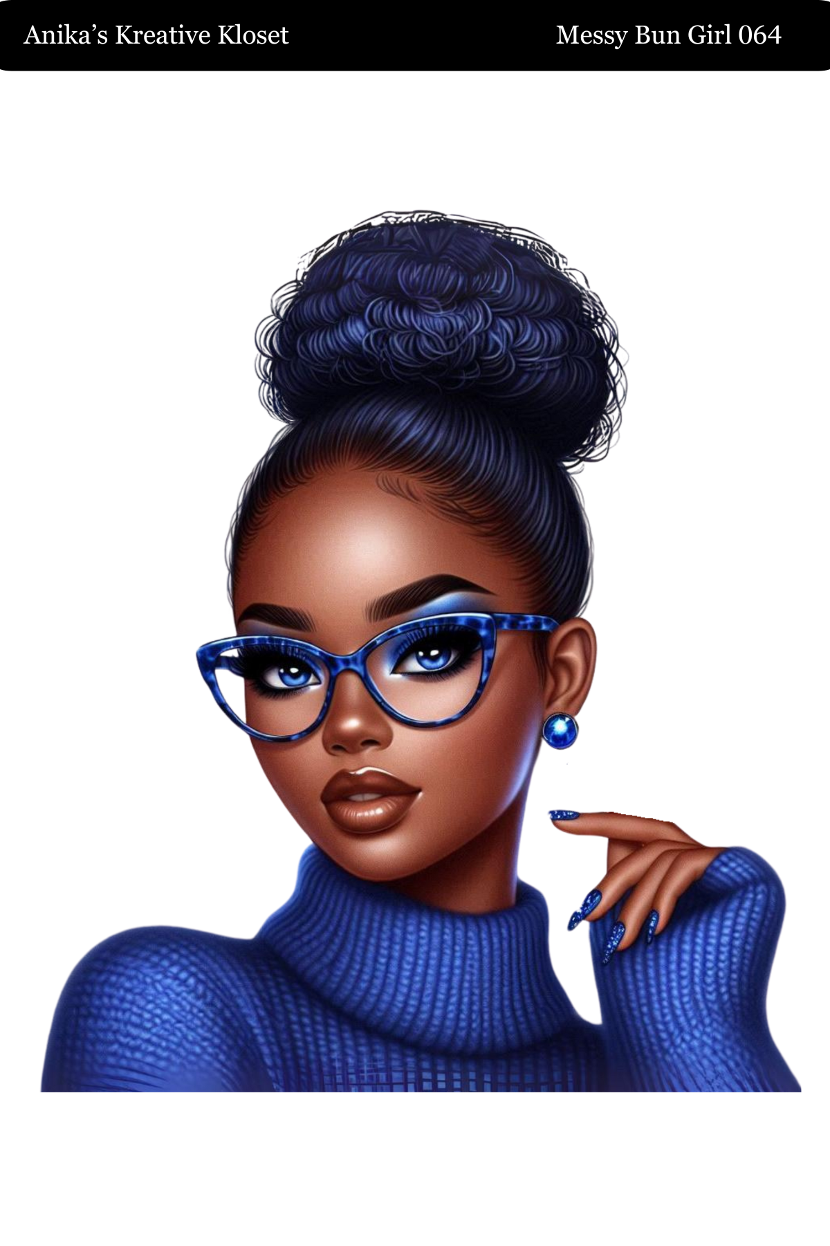 Messy Bun Girl 058 - 069 Washi