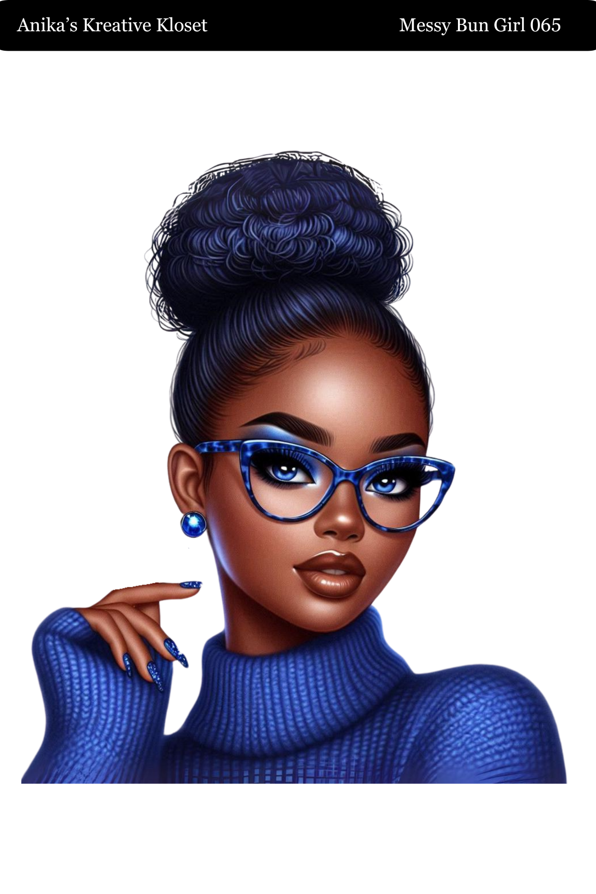 Messy Bun Girl 058 - 069 Washi