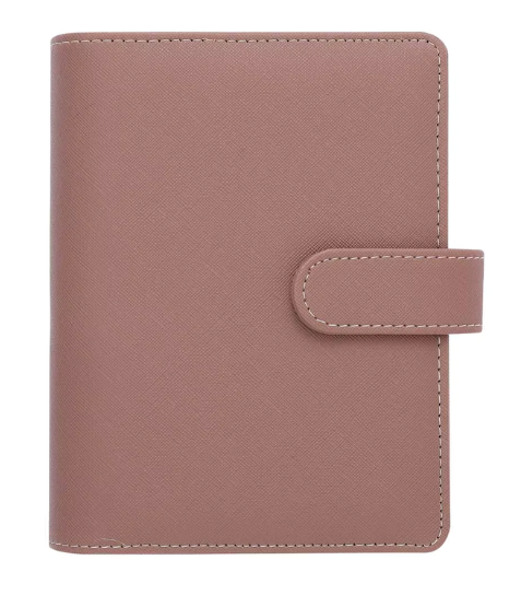 A6 Small Saffiano Leather Budget Binder