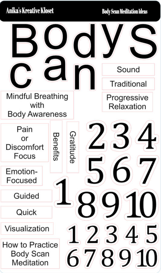 Body Scan Meditation Ideas