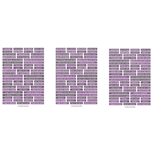 Journal word Strips: Grape – Anika's Kreative Kloset