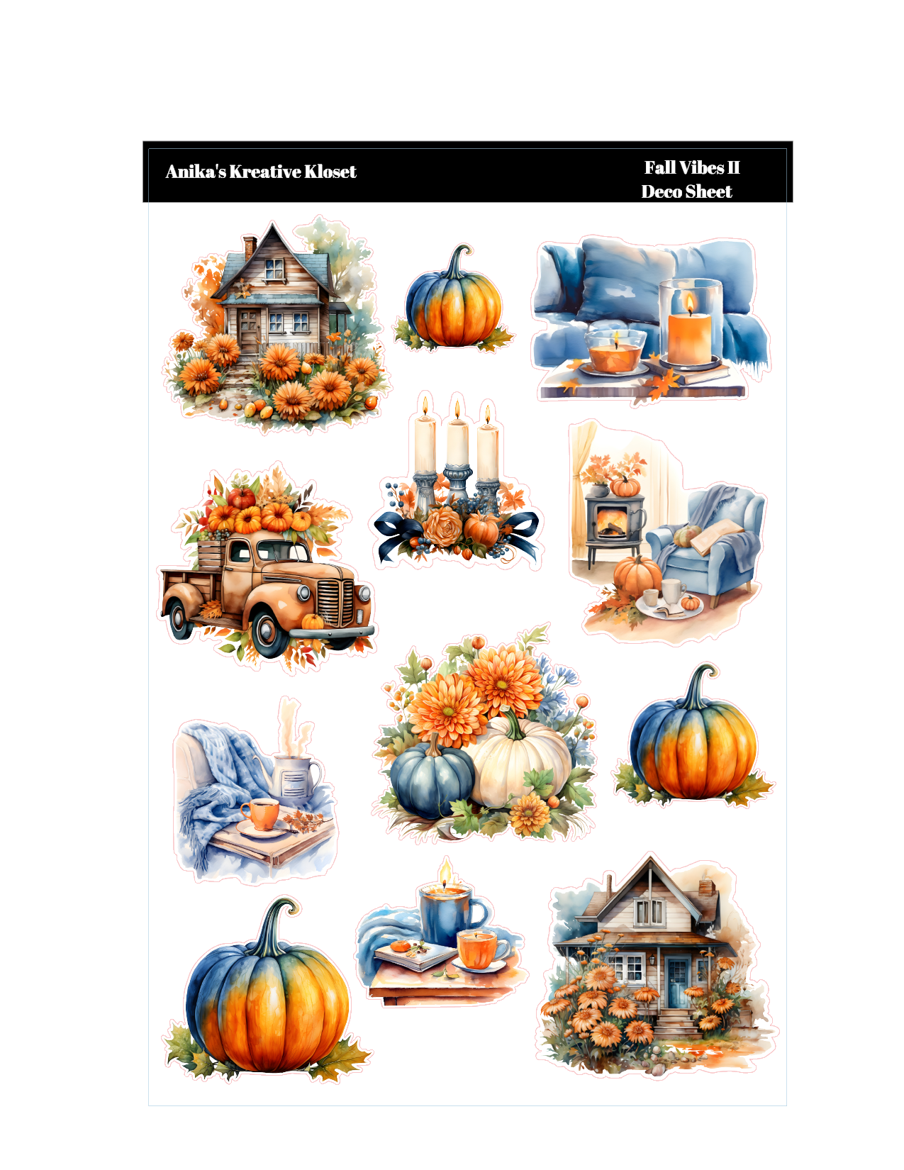 Fall Vibes Deco Sheet II