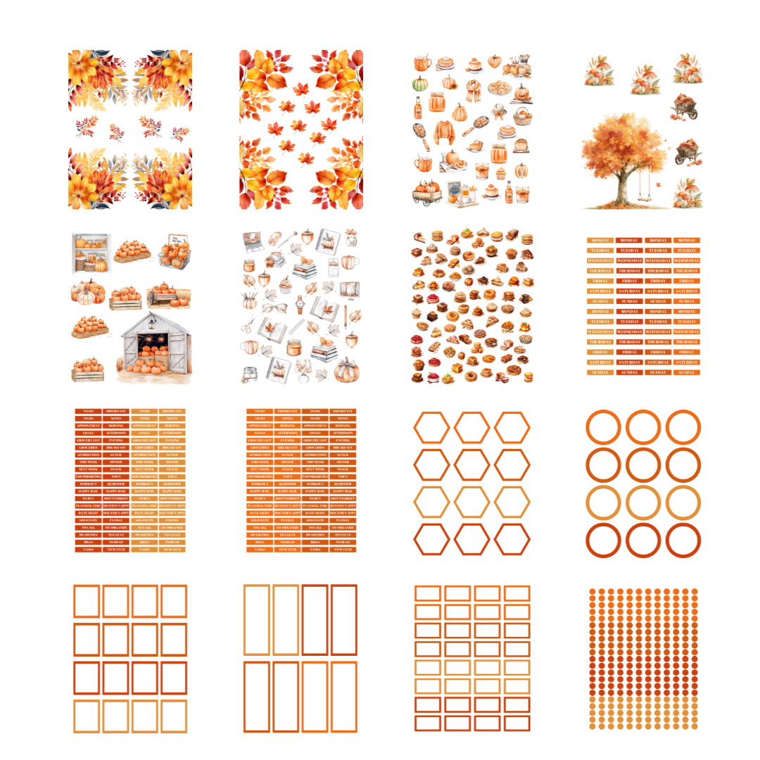 Fall Vibes Sticker Book