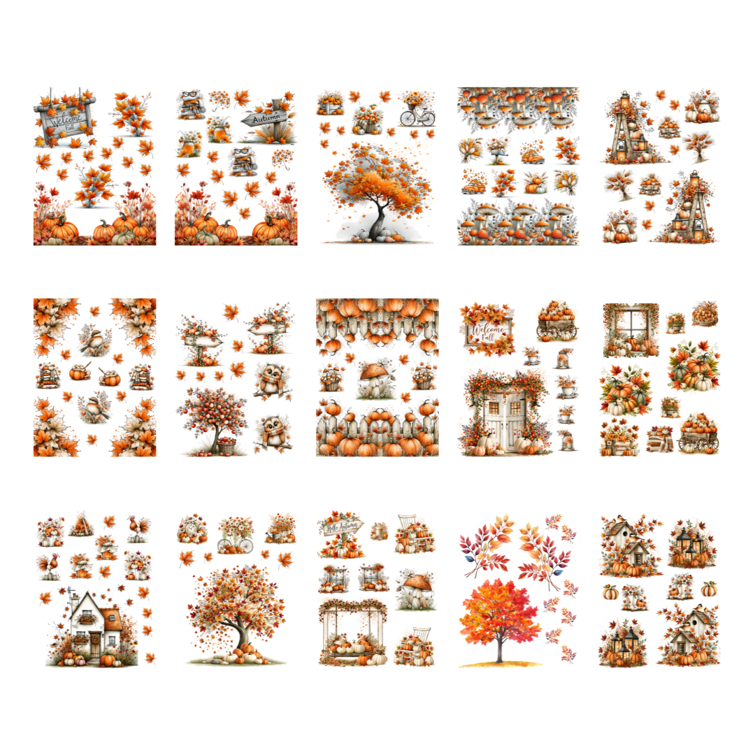 Fall Vibes Sticker Book