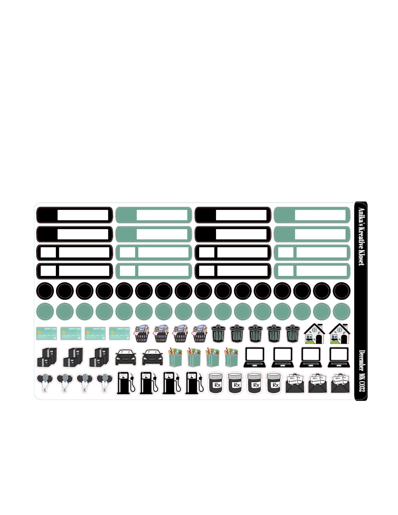 December Monthly Kit HP Classic Sized MK-C032