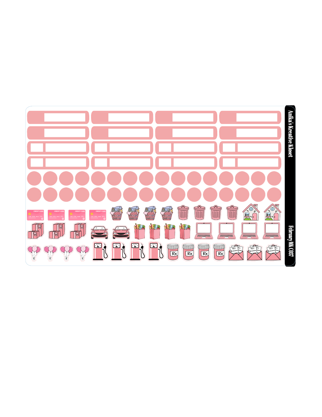 February Monthly Kit- HP Classic- Sized MK-C037