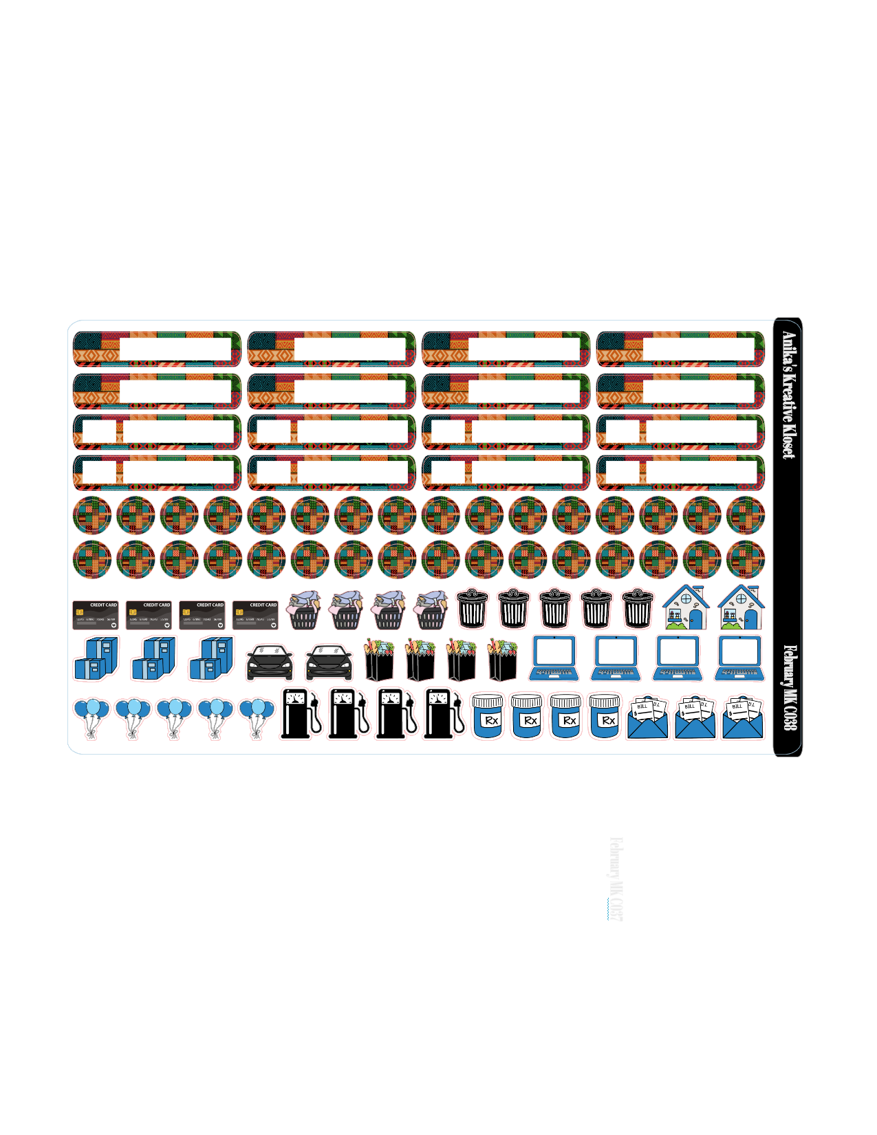 February Monthly Kit- HP Classic=Sized MK-CO38