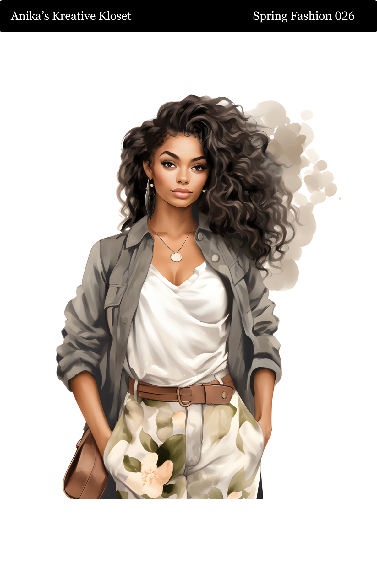 Spring Fashion Dolls Matte Sticker Paper