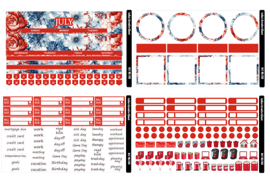 July Monthly Kit-HP Classic Sized C026