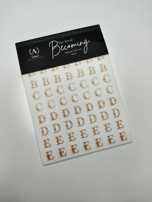 Alphabet: Fall Style