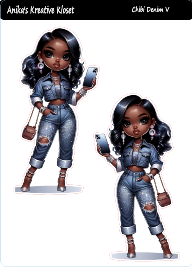 Chibi Denim Dolls