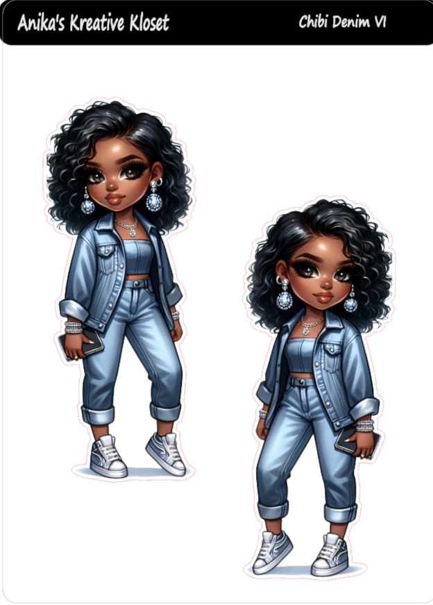 Chibi Denim Dolls