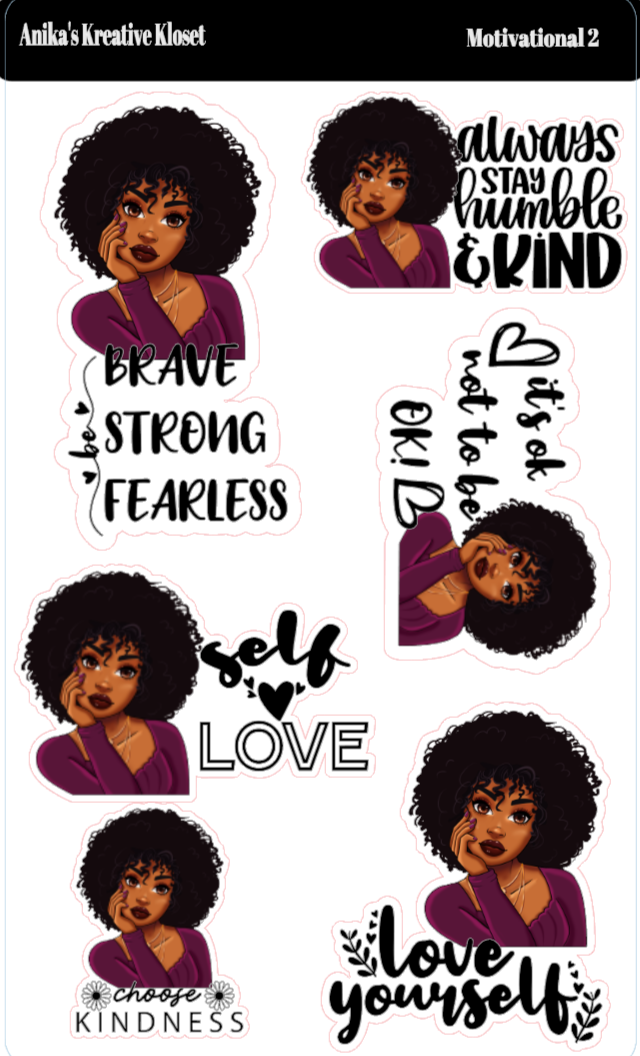 Motivational Stickers (1-6)