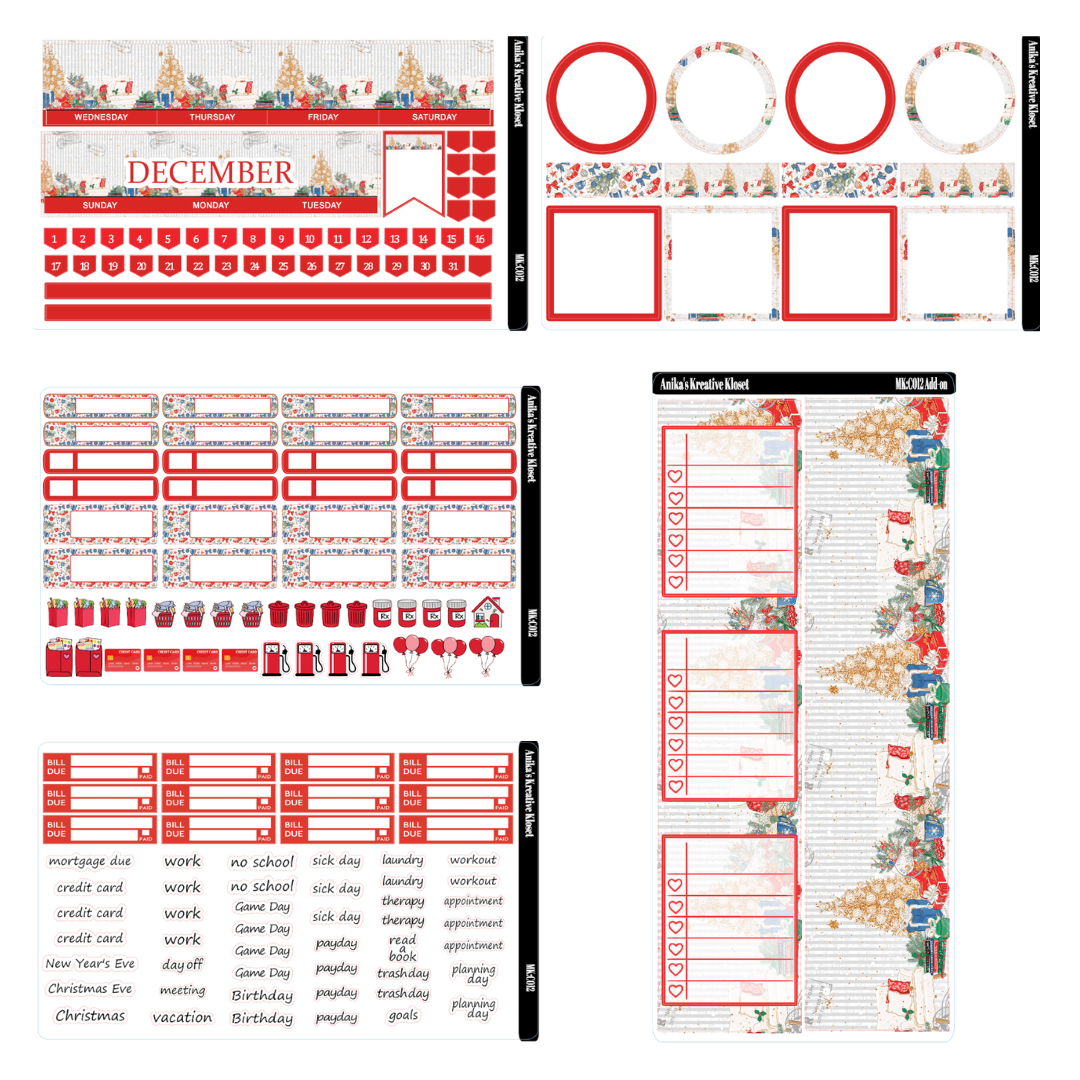 December Monthly Kit-HP Classic-Sized MK-C012