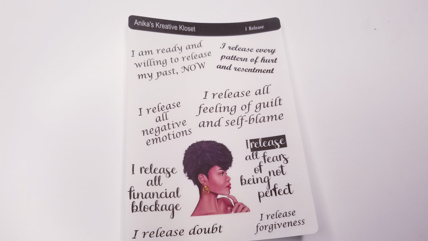 Affirmation Deco Sticker Sheet (11 sheets)