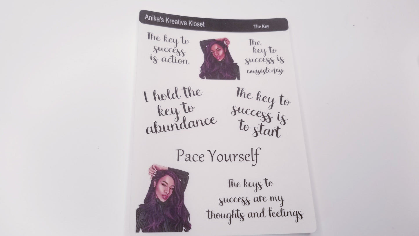 Affirmation Deco Sticker Sheet (11 sheets)