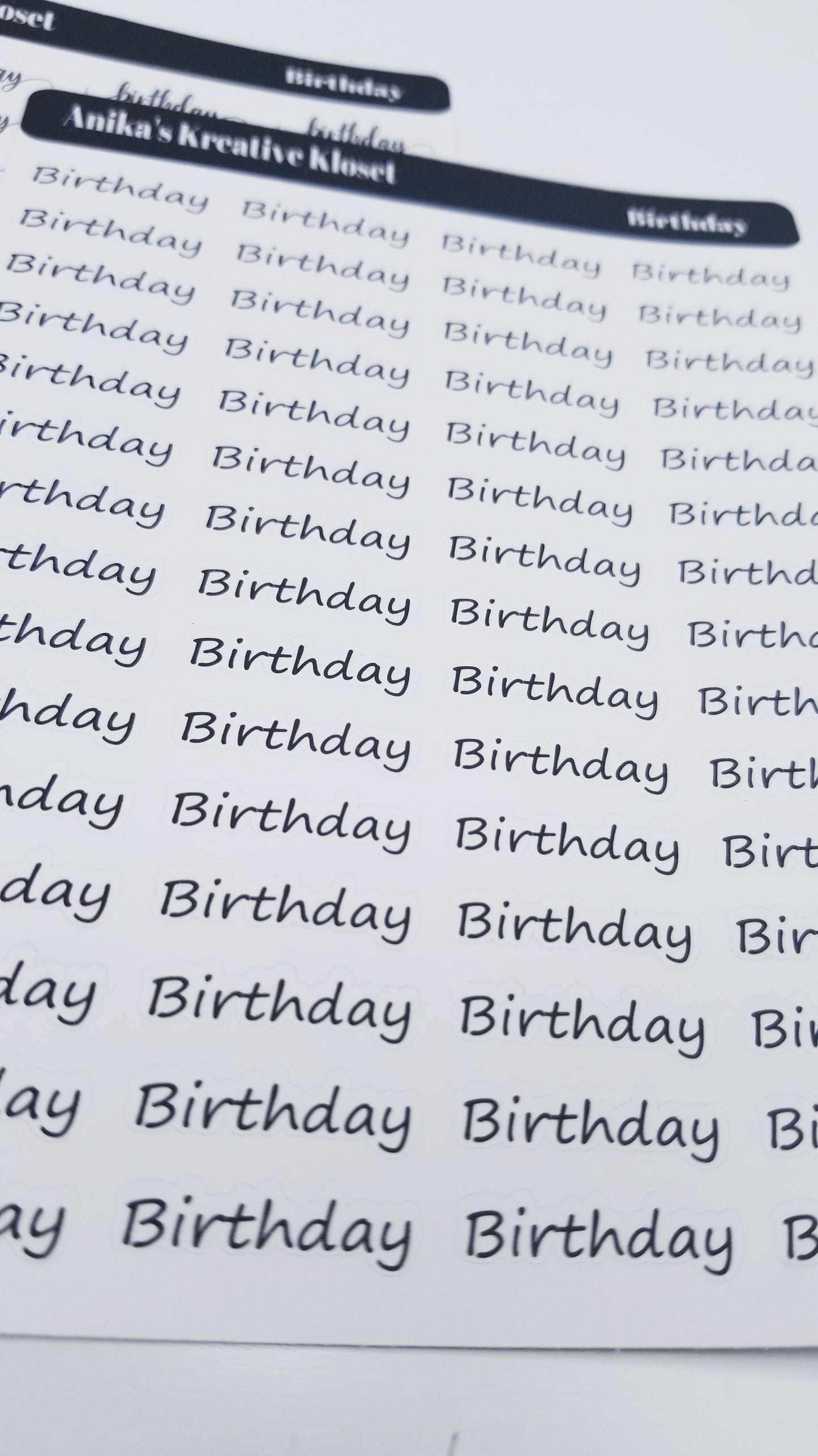 Birthday Scripts