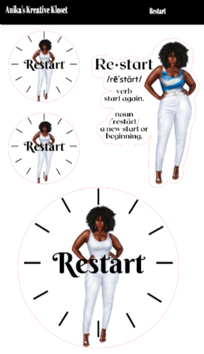 Restart Sticker Sheet II