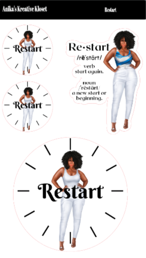 Restart Sticker Sheet II