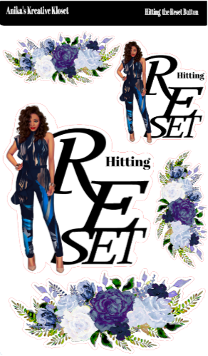 Hitting Reset Sticker Sheet