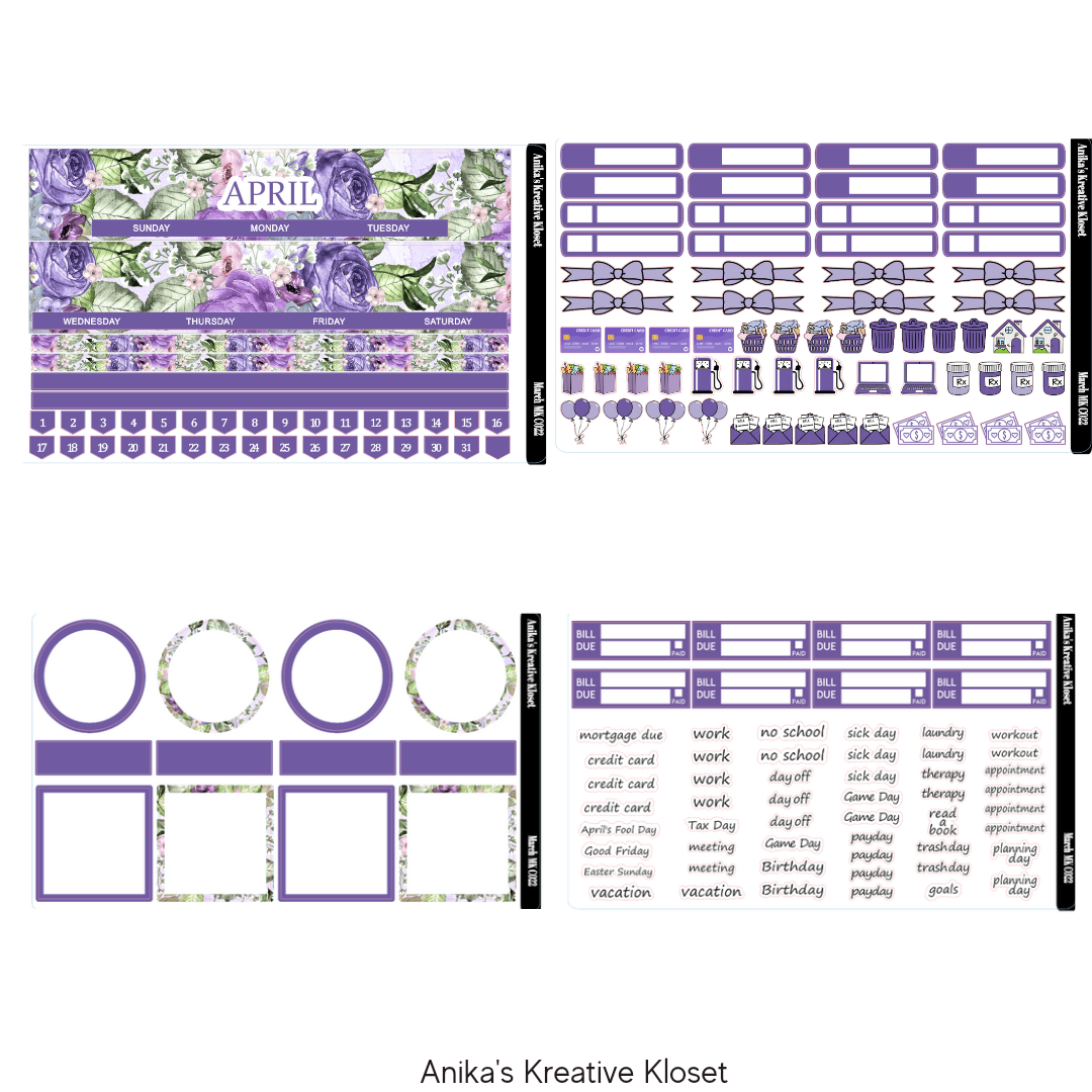 April Monthly Kit- HP Classic-Sized MK-C022