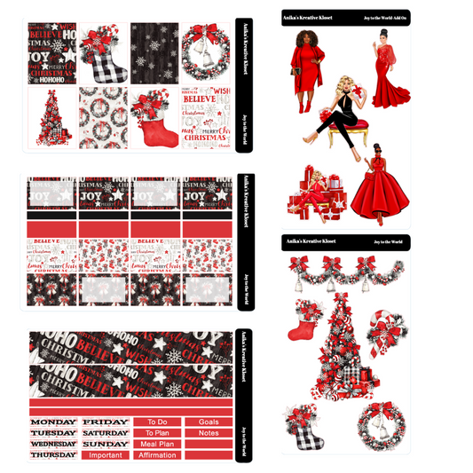 Joy to the World 4 page kit