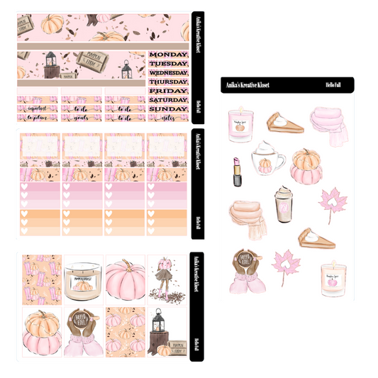 Hello Fall Bundle Sticker Kit