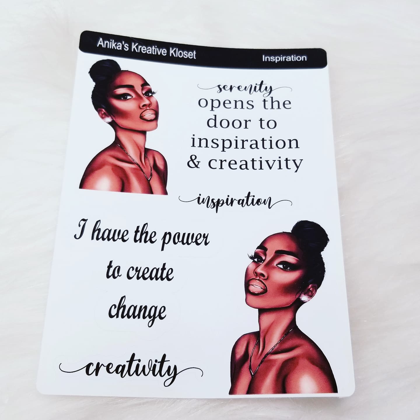 Affirmation Deco Stickers Transparent