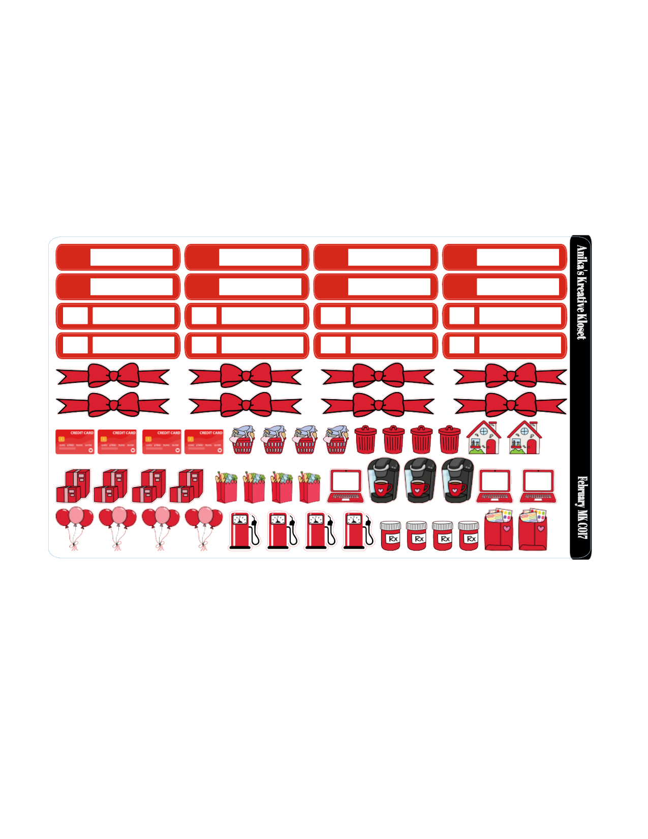 February Monthly Kit- HP Classic-Sized MK-C017