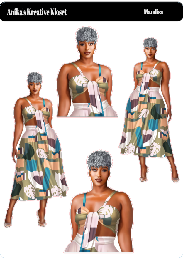 Mandisa Fashion Doll Stickers