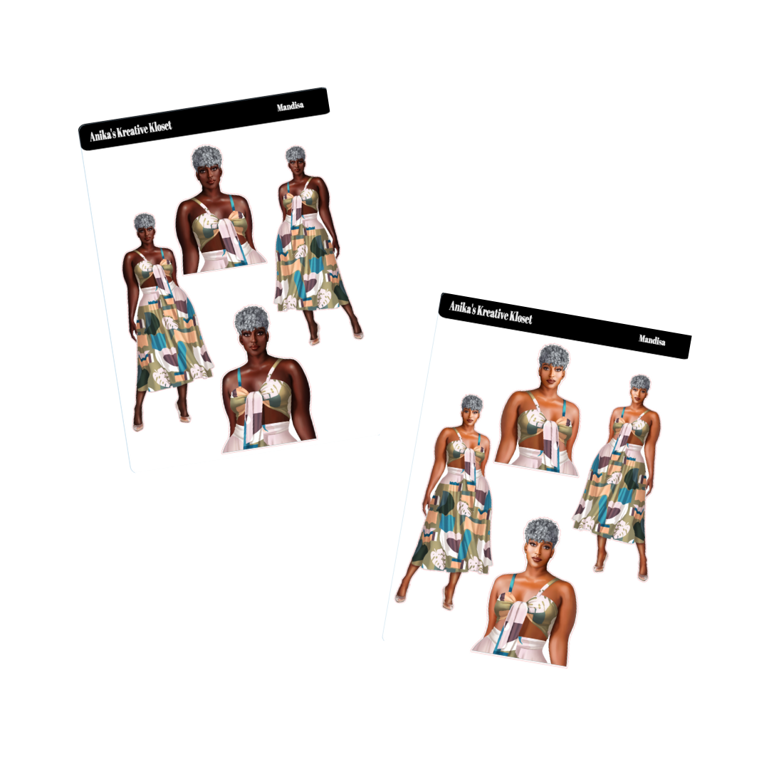 Mandisa Fashion Doll Stickers