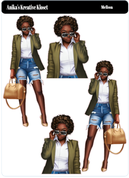 Melissa Fashion Doll Stickers